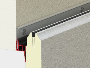 提升門門板密封示意